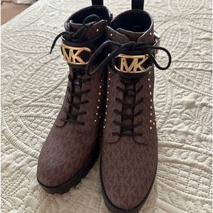 Michael Kors Kincaid studded combat boots. New without box. Never worn. 🫶🏻💕